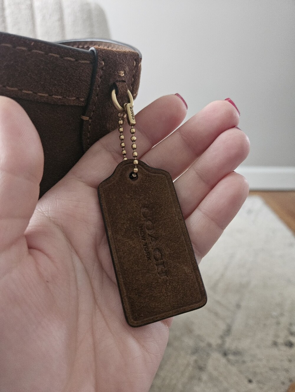 Coach Granercy In Warm Brown Suede - Picture 6 of 7